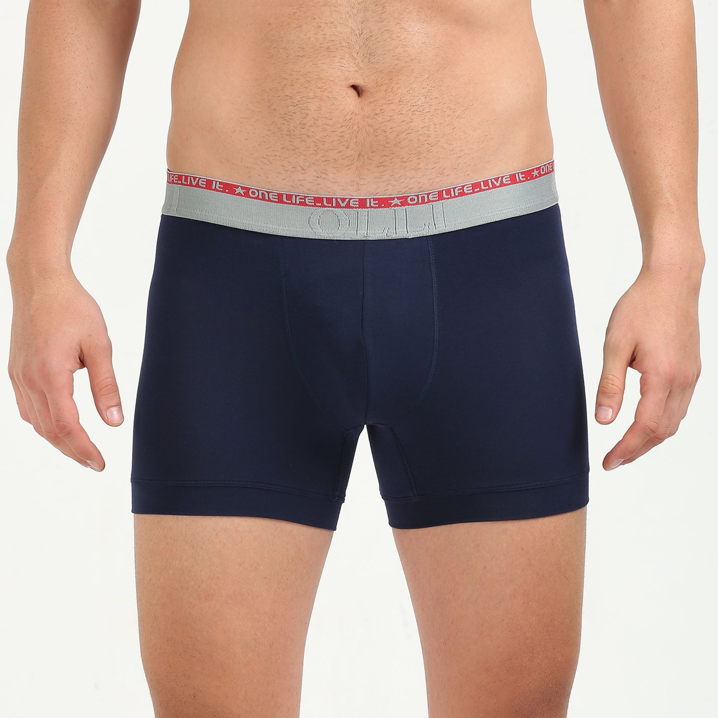 Navy Micro Modal Elastane Stretch Boxer Brief