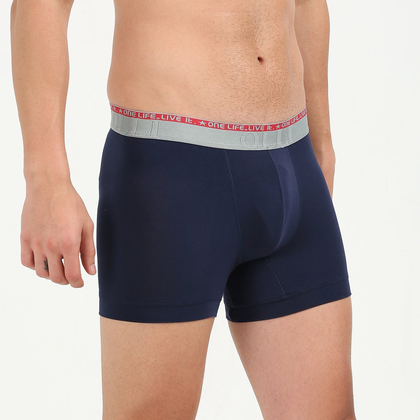 Navy Micro Modal Elastane Stretch Boxer Brief