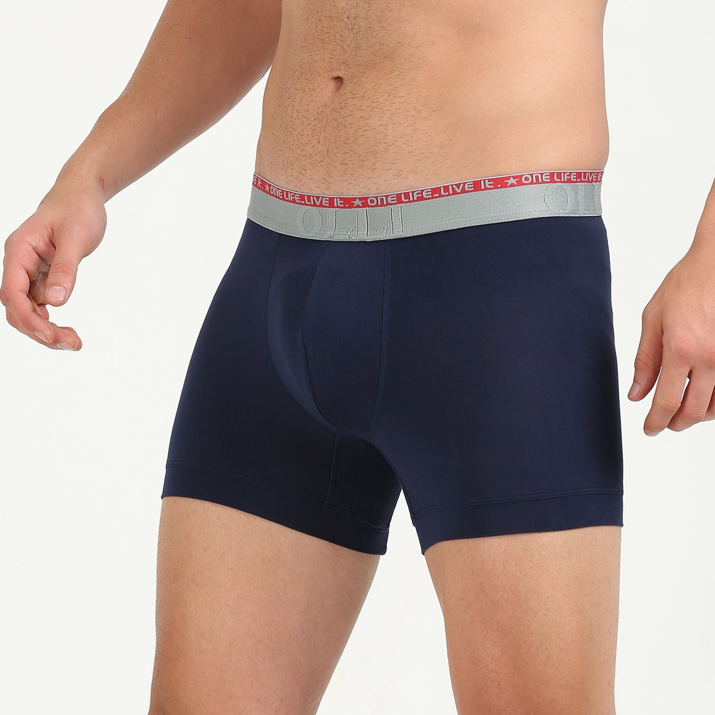 Navy Micro Modal Elastane Stretch Boxer Brief