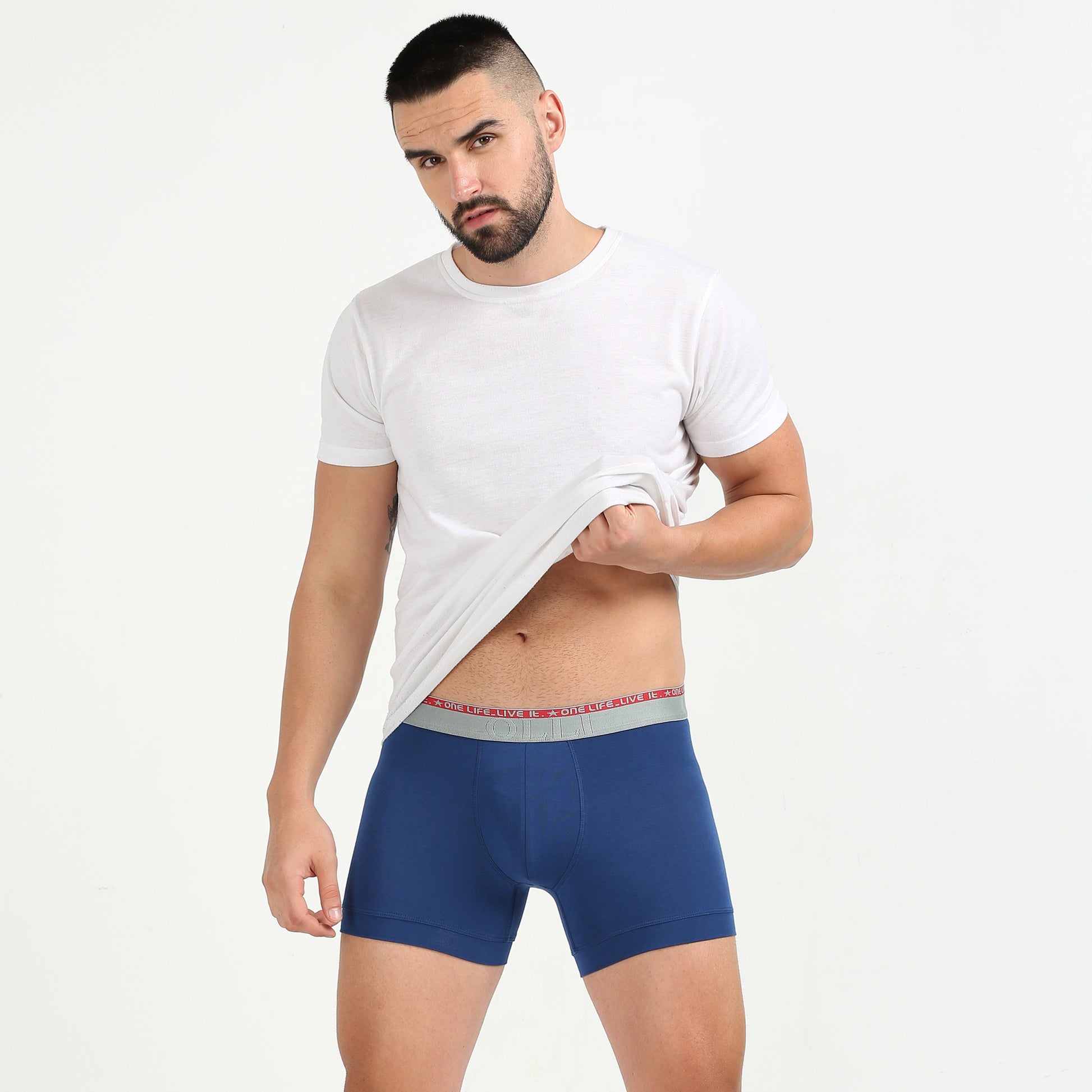 men blue underwear