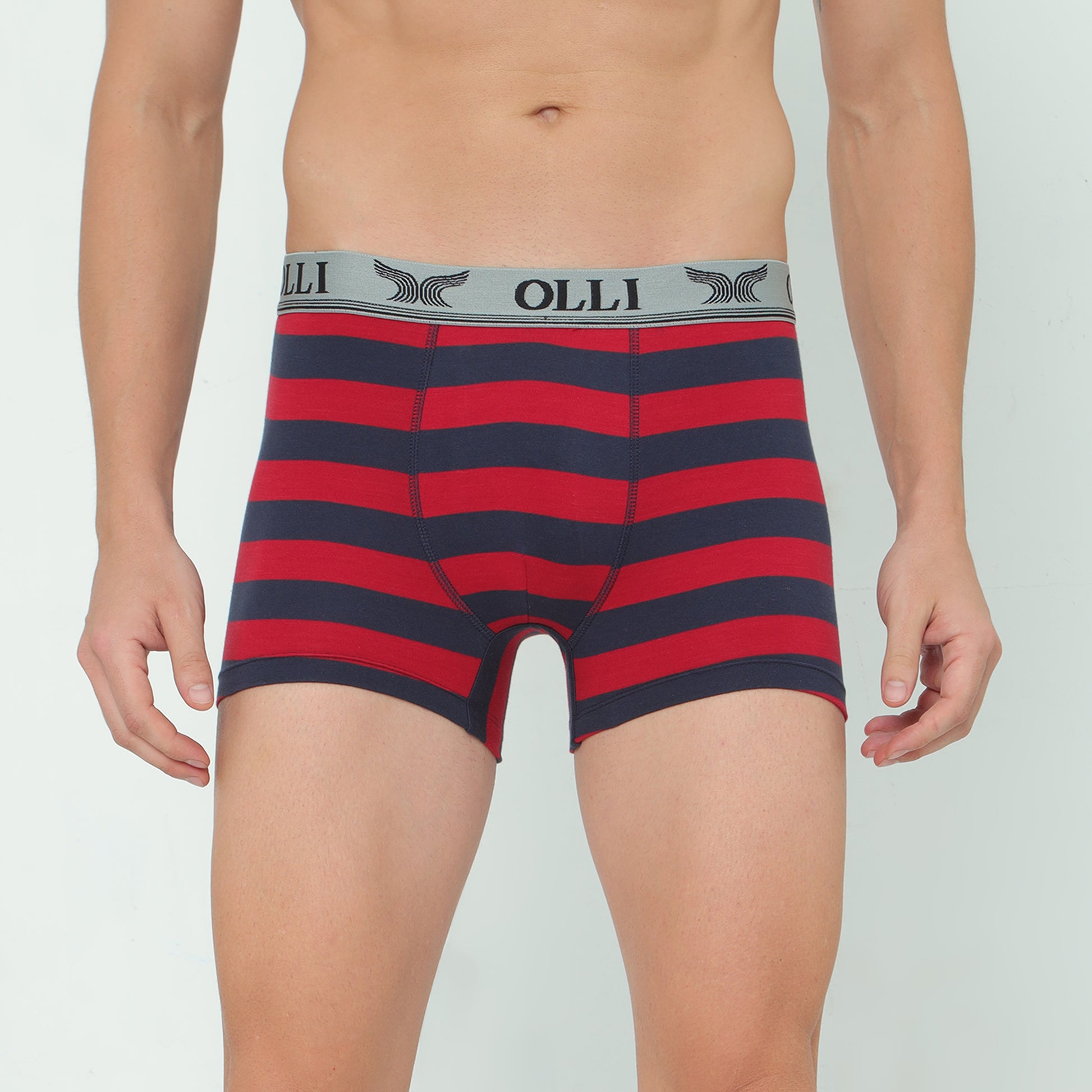 Men's Super Combed Cotton Maroon and Navy Trunk